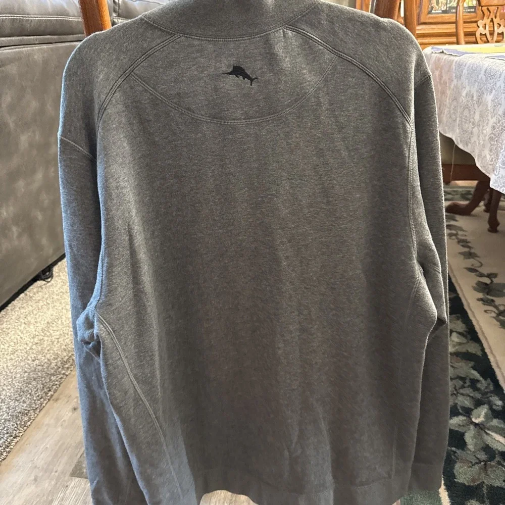Tommy Bahama Full Zip Jacket XL Grey Reversible.